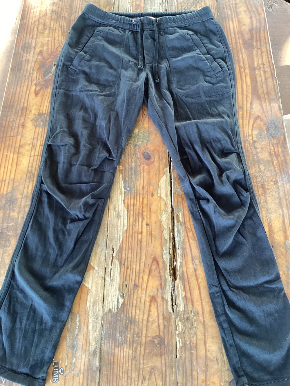 James Perse women Black Casual Drawstring joggers size 1